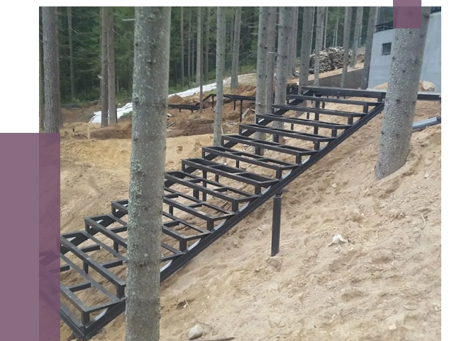 Монтаж металлических лестниц в Феодосии от 13459 руб. 