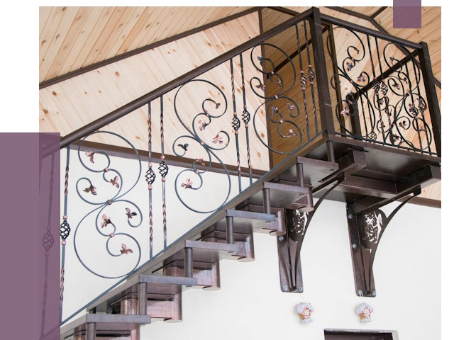 Кованые лестницы в Феодосии от 79232 руб. под ключ