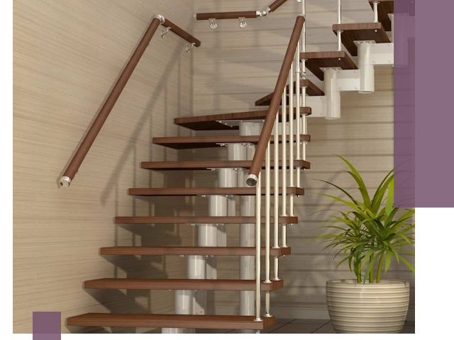 Изготовление модульных лестниц под ключ в Феодосии