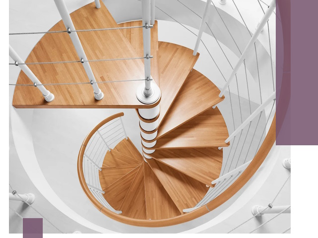 Изготовление винтовых лестниц под ключ в Феодосии