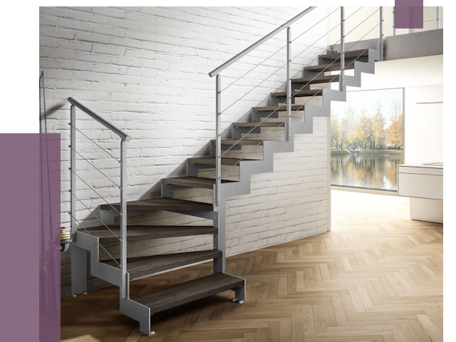 Г-образные лестницы под ключ в Феодосии от 36823 руб. | ПРОЛЁТ-Фдс