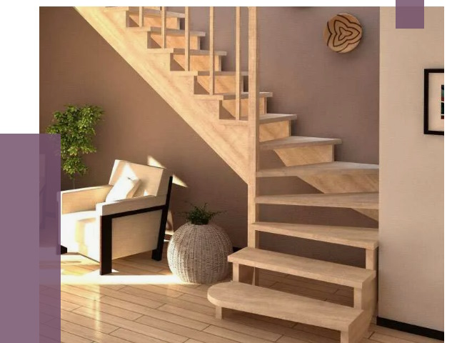 Изготовление Г-образных лестниц в Феодосии от 18792 руб. 