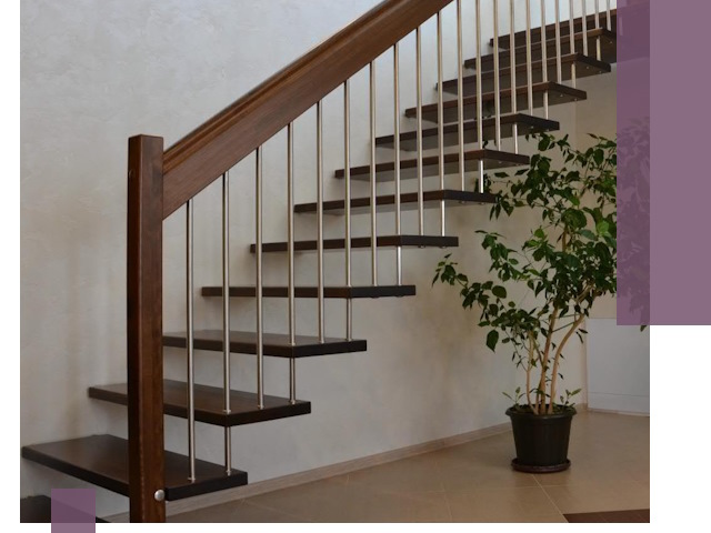 Лестницы на больцах под ключ в Феодосии – изготовление и монтаж