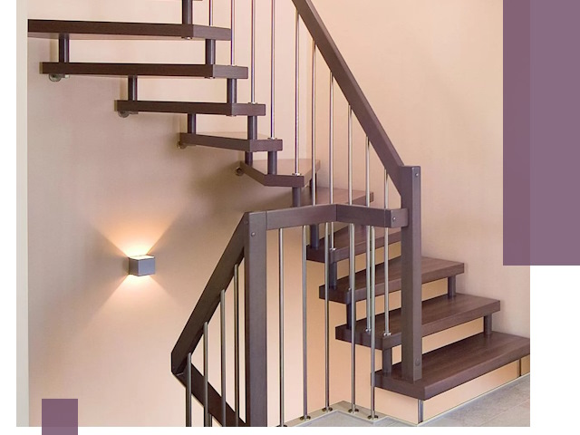 Изготовление лестниц на больцах в Феодосии под ключ