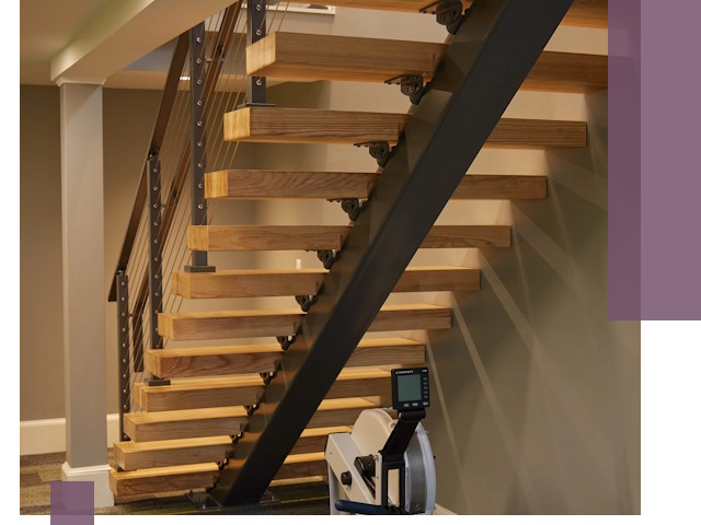 Лестницы на монокосоурах под ключ в Феодосии - изготовление и монтаж