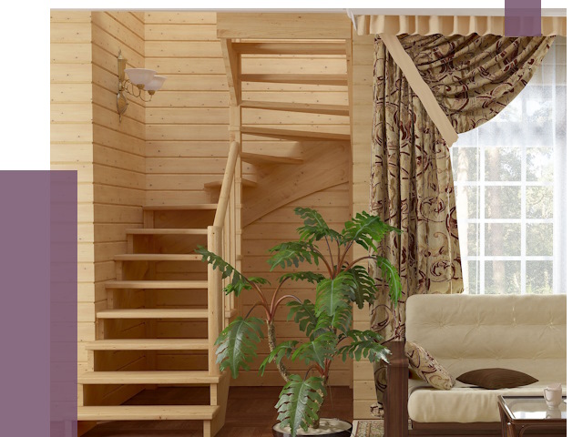 Лестницы для дачи в Феодосии от 75423 руб.  | ПРОЛЁТ-Фдс