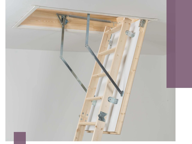 Установка чердачной лестницы под ключ в Феодосии