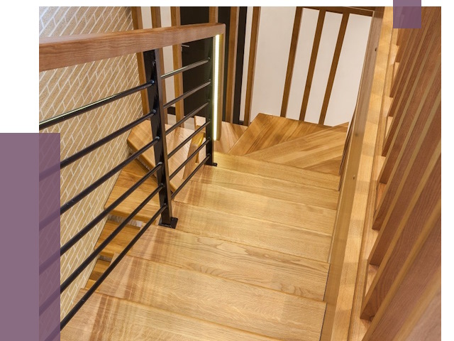 Лестницы из ясеня в Феодосии под ключ от 9955 руб. 