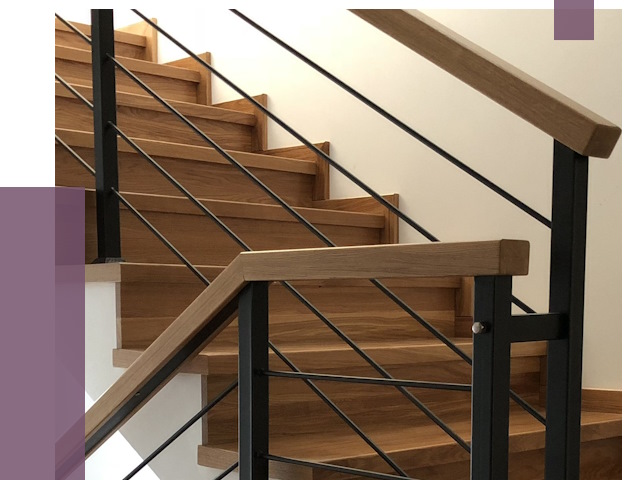 Обшивка металлической лестницы деревом в Феодосии от 4317 руб.