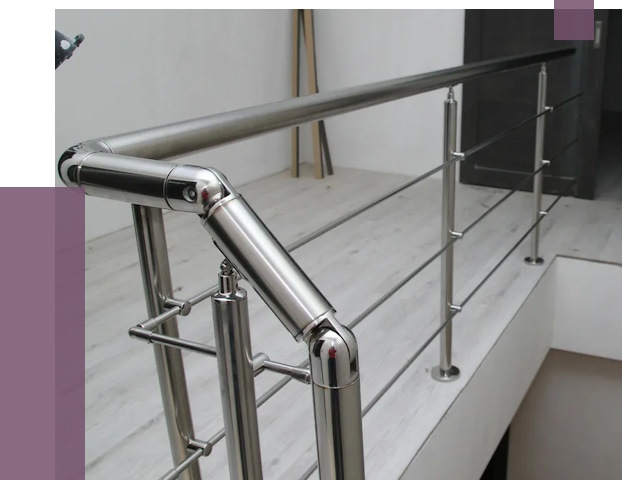 Перила из нержавеющей стали в Феодосии от 8939 руб. под ключ | ПРОЛЁТ-Фдс