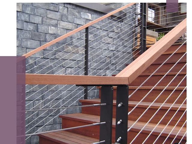 Тросовые перила под ключ в Феодосии от 7720 руб. 