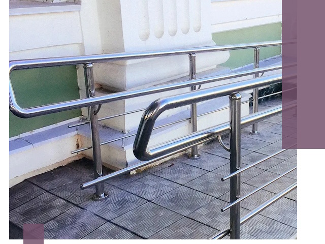 Ограждения пандусов из металла и нержавейки в Феодосии