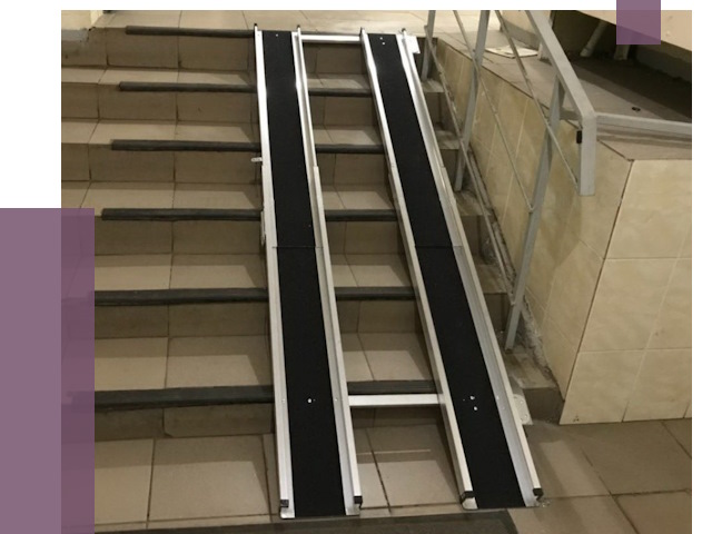 Установка пандуса в подъезд в Феодосии от 7923 руб. под ключ | ПРОЛЁТ-Фдс