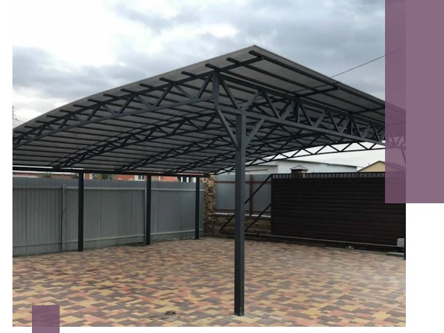 Недорогие навесы под ключ в Феодосии — изготовление и монтаж