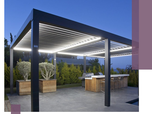 Навесы отдельно стоящие под ключ в Феодосии из металла и поликарбоната