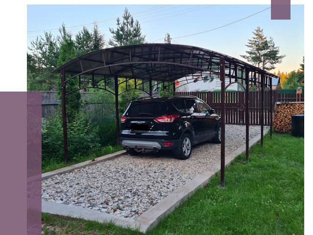 Навесы для автомобиля в Феодосии от 13053 руб.  | ПРОЛЁТ-Фдс