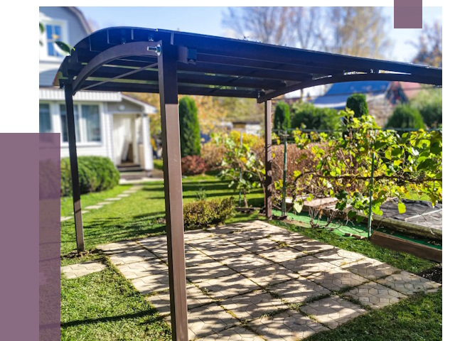 Навесы для дачи в Феодосии от 12647 руб. под ключ — ПРОЛЁТ-Фдс