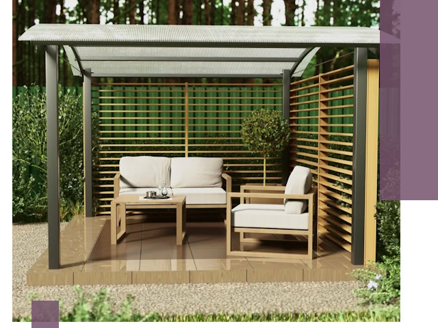 Навесы для дачи в Феодосии: изготовление, монтаж и демонтаж