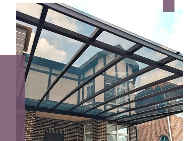 Навесы из поликарбоната в Феодосии от 8553 руб. под ключ — ПРОЛЁТ-Фдс