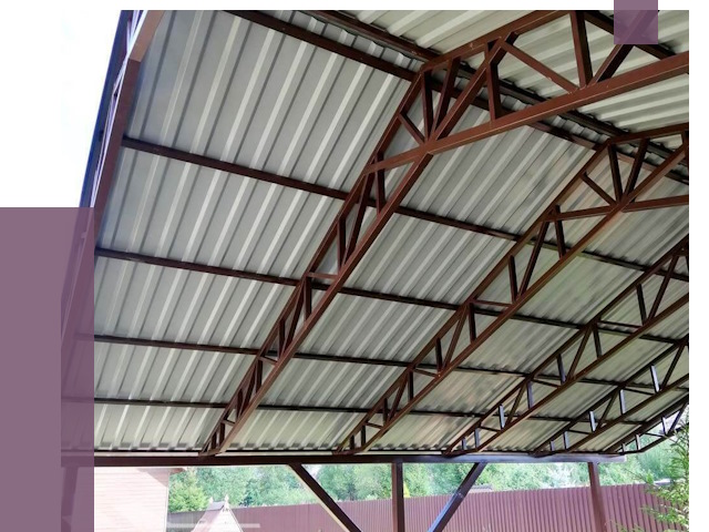 Навесы из профнастила в Феодосии от 7314 руб. | ПРОЛЁТ-Фдс