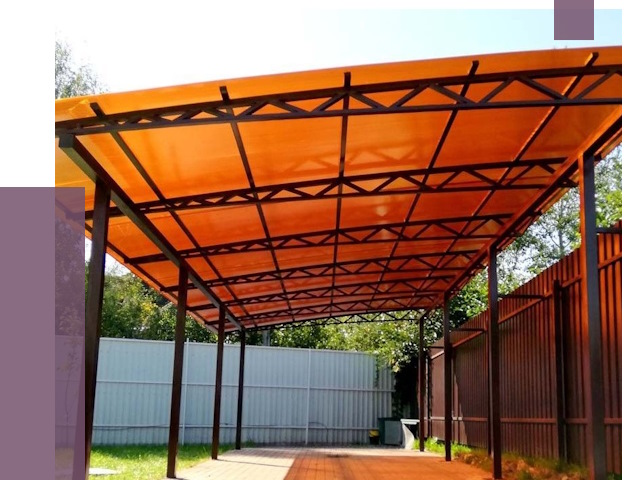 Односкатные навесы под ключ в Феодосии от 13053 руб. 