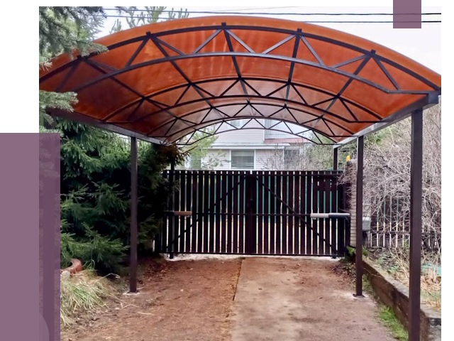 Арочные навесы в Феодосии от 12647 руб. — изготовление и монтаж | ПРОЛЁТ-Фдс