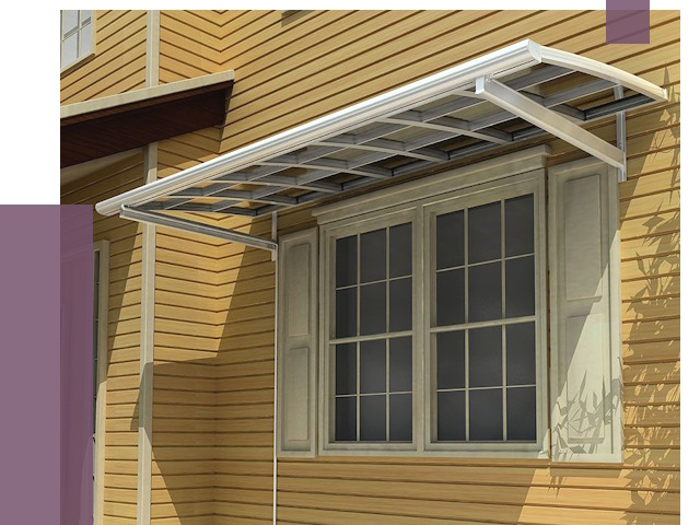Козырьки над окнами в Феодосии от 7568 руб. — монтаж, покупки | ПРОЛЁТ-Фдс