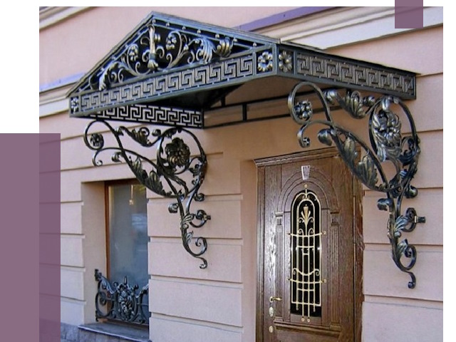 Кованые козырьки в Феодосии под ключ от 12647 руб. — ПРОЛЁТ