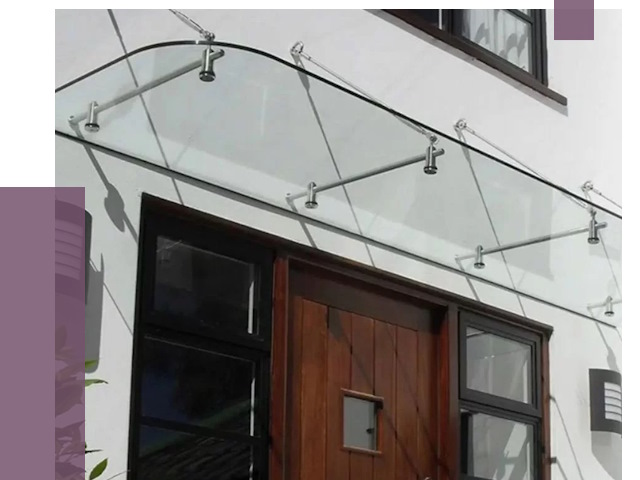 Стеклянные козырьки в Феодосии от 18792 руб. | ПРОЛЁТ-Фдс