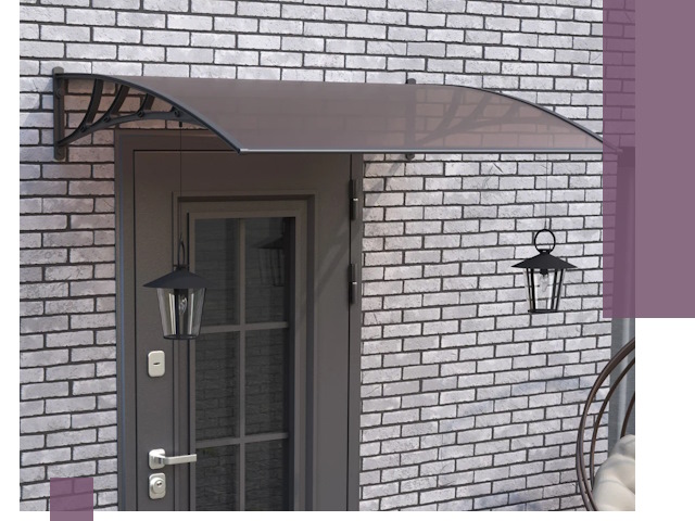 Недорогие козырьки и навесы под ключ в Феодосии