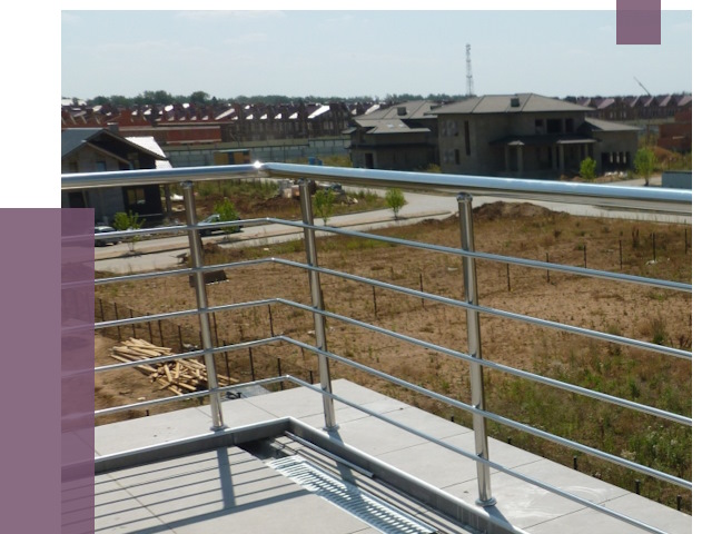 Парапеты из нержавеющей стали в Феодосии от 7923 руб. за м² | ПРОЛЁТ-Фдс