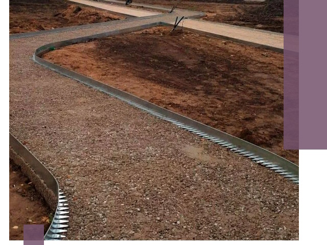 Металлические бордюры под ключ в Феодосии — изготовление и монтаж